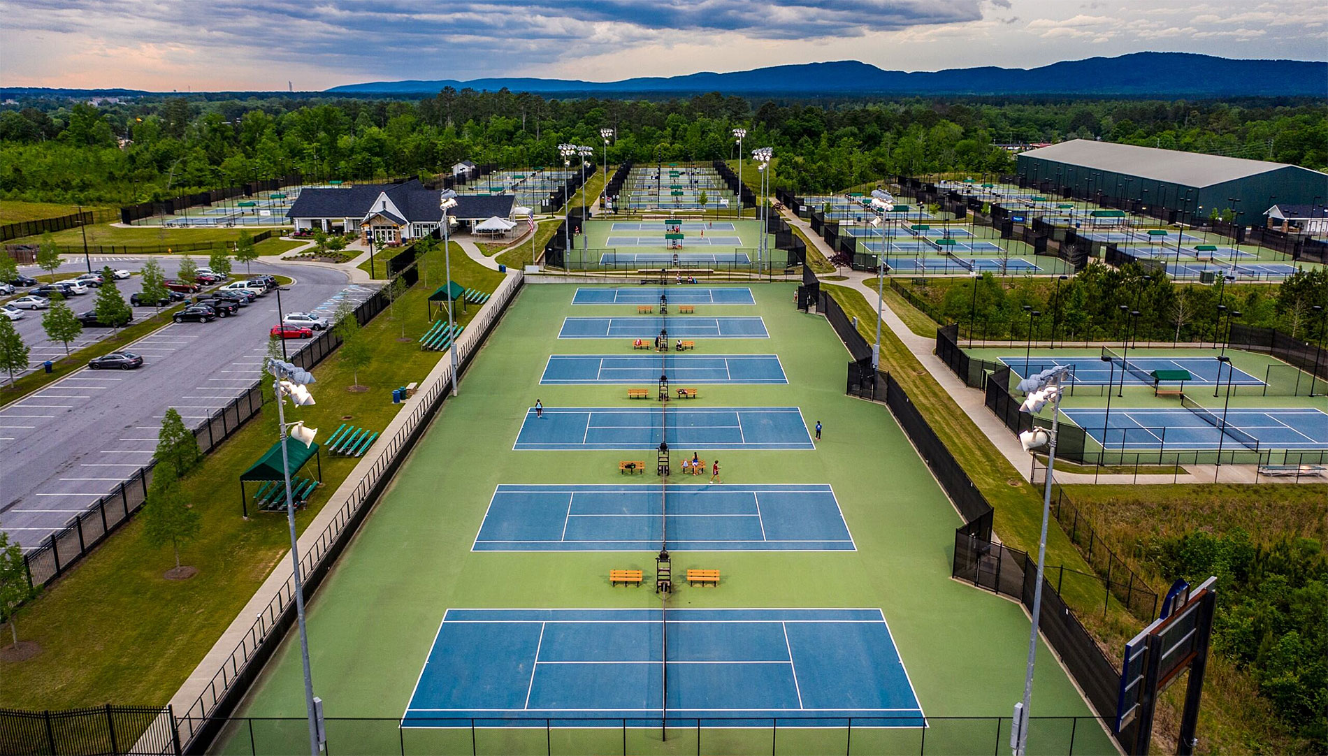 Tennis Center Aerial shot