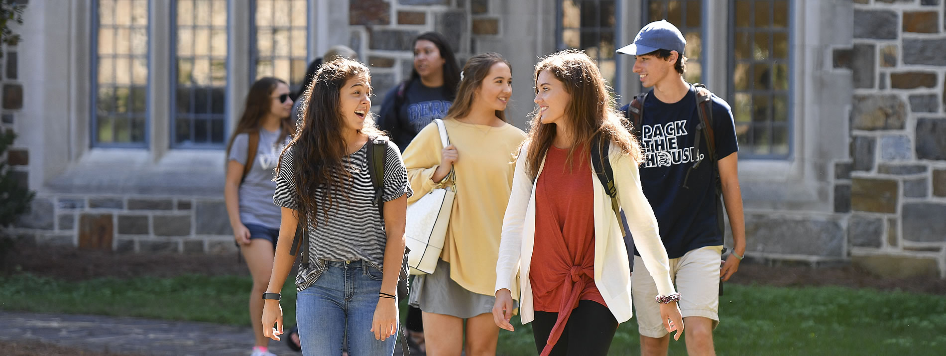 Students in front of Ford